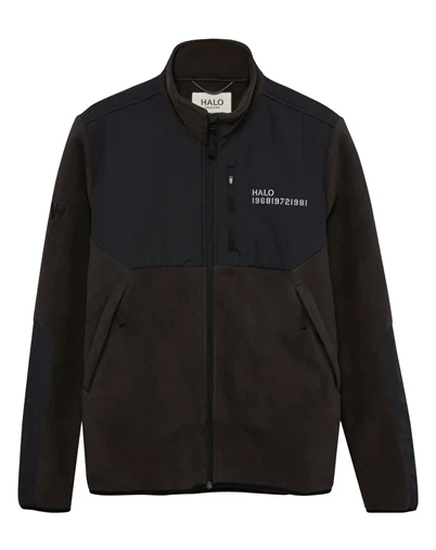 Halo - Blocked Zip Fleece - Chocolate Torte